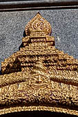 Chiang Mai - Wat Phra That Doi Suthep. Detail of the torana of the entrance of one of the two largest vihan of the temple. 